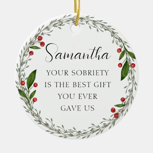 Klassieke aangepaste soberheid mijlpaal nuchtere k keramisch ornament (Voorkant)