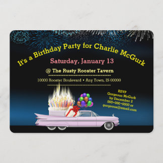 Klassieke Aangepaste Verjaardag Uitnodiging