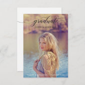 Klassieke aankondiging van het Afstuderen van het  (Voorkant / Achterkant)