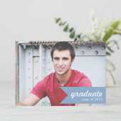 Klassieke aankondiging van het blauw Afstuderen va (Staand voorkant)