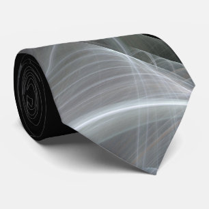 Klassieke Abstracte Elegant Red/Black Fractal Neck Stropdas