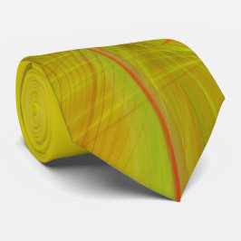 Klassieke Abstracte Elegant Red/Yello Fractal Neck Stropdas