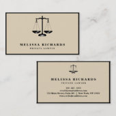 Klassieke advocaat visitekaartje (Voorkant / Achterkant)