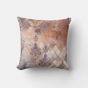 Klassieke afdruk met patchwork, paisley elem kussen