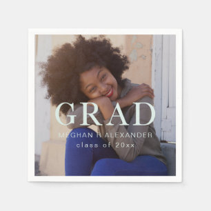 Klassieke Afstuderen Foto en Naam Servet