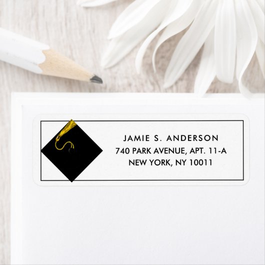 Klassieke Afstuderen Return Address Labels (Insitu)