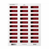 Klassieke Afstuderen Return Address Labels (Full Sheet)