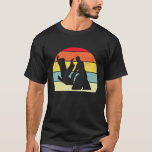 Klassieke AIKIDO Karate Judo Cool vechtsport retro T-shirt