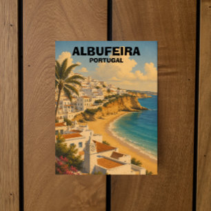Klassieke Albufeira Portugal Algarve Reis Briefkaart