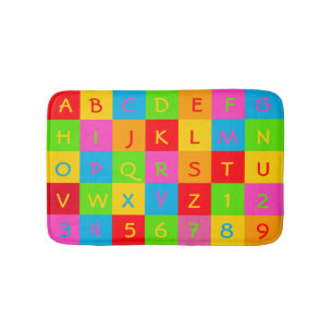 Klassieke alfabet en Number Mats gargoyle font Badmat