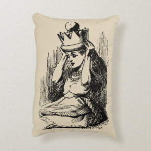 Klassieke Alice in Wonderland, Alice met kroon van Accent Kussen