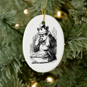 Klassieke Alice in Wonderland, Alice met kroon van Keramisch Ornament