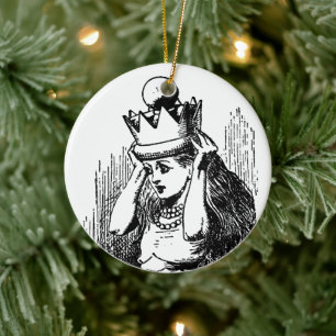 Klassieke Alice in Wonderland, Alice met kroon van Keramisch Ornament
