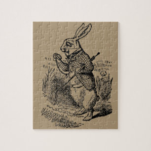 Klassieke Alice in Wonderland de Witte Konijn Horl Legpuzzel