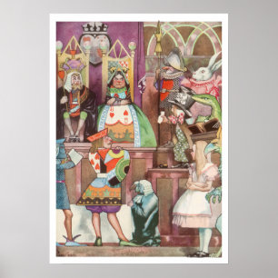 Klassieke Alice in Wonderland, Hartendame Poster