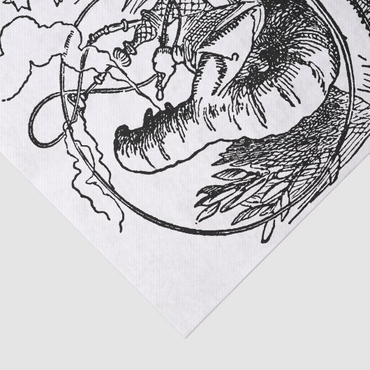 Klassieke Alice in Wonderland Hookah Rups Tissuepapier (Detail)