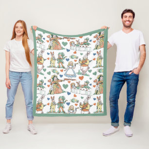 Klassieke Alice in Wonderland Kinderkamer Speelkam Fleece Deken