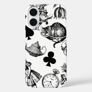 Klassieke Alice in Wonderland-personages iPhone 16 Hoesje