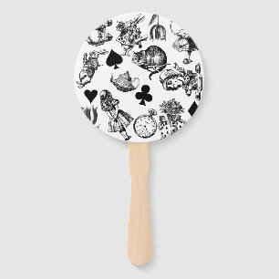 Klassieke Alice in Wonderland-personages Handwaaier