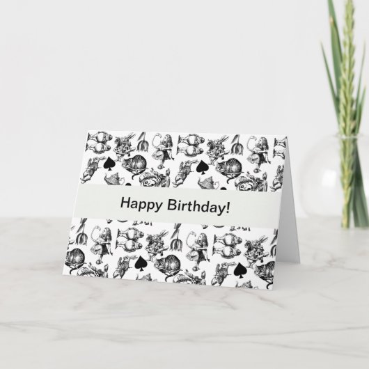 Klassieke Alice in Wonderland-personages: Originee Kaart (Voorkant)