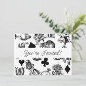 Klassieke Alice in Wonderland-personages: Originee Kaart (Staand voorkant)