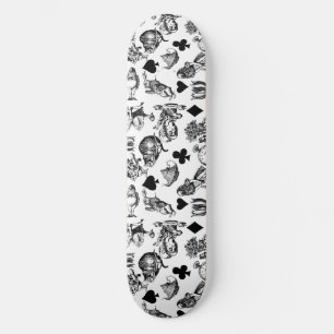 Klassieke Alice in Wonderland-personages Skateboard