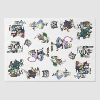 Klassieke Alice in Wonderland Rabbit Cheshire Cat Tissuepapier