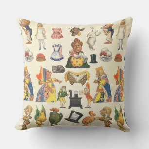Klassieke Alice in Wonderland Reproductie Kussen