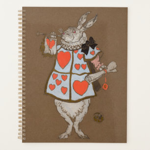 Klassieke Alice in Wonderland Witte Konijn Herald Planner