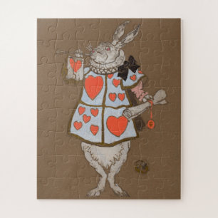 Klassieke Alice in Wonderland Witte Konijn Heraldi Legpuzzel
