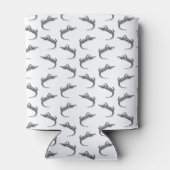 Klassieke alligator Print CUSTOM ACHTERGROND KLEUR Blikjeskoeler (Achterkant)