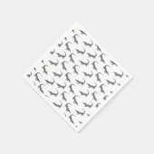 Klassieke alligator Print CUSTOM ACHTERGROND KLEUR Servet (Hoek)