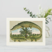 Klassieke Alligator Verhuisaankondiging (Staand voorkant)