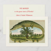 Klassieke Alligator Verhuisaankondiging (Voorkant / Achterkant)