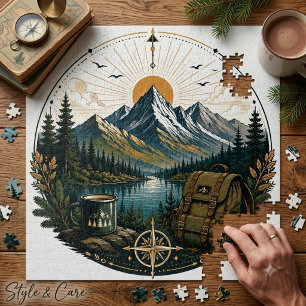 Klassieke Alpen Avontuur Landschapskunst Legpuzzel
