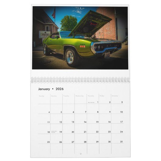 Klassieke Amerikaanse Automobiel Kalender (Jan 2026)