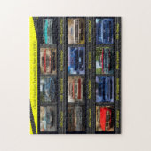 Klassieke Amerikaanse Automobiles uit de jaren zes Legpuzzel (Verticaal)