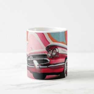Klassieke Amerikaanse auto's Muur Kunstprint, Vint Koffiemok