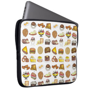 Klassieke Amerikaanse lunch tegen de schatkist Spo Laptop Sleeve