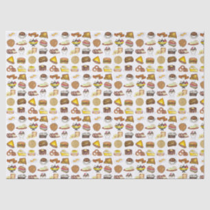 Klassieke Amerikaanse lunch tegen de schatkist Spo Tissuepapier