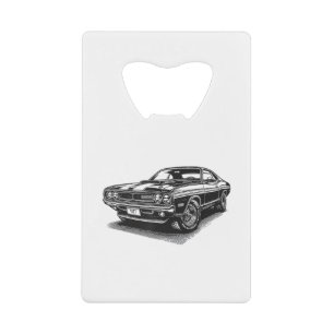 Klassieke Amerikaanse Muscle Car Retro Vintage 60s Kredietkaart Flessenopener