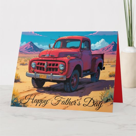 Klassieke Amerikaanse pick-up  Kaart (Voorkant)