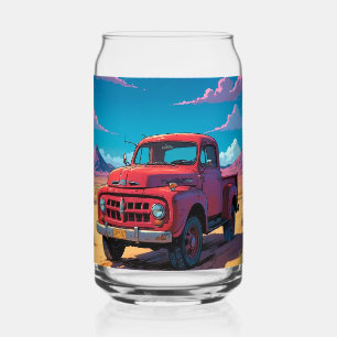 Klassieke Amerikaanse Pickup Beer Can Blikvorm Glas
