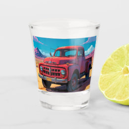 Klassieke Amerikaanse Pickup Shot Glass Glas