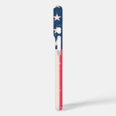 Klassieke Amerikaanse vlag grunge Case-Mate iPhone Case (Achterkant / Links)