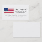 Klassieke Amerikaanse vlag Visitekaartje (Voorkant / Achterkant)