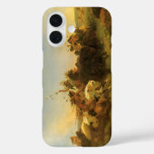 Klassieke Amerikaanse Westerse Kunst, Buffalo Jach Case-Mate iPhone Case (Achterkant)