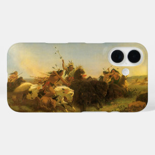 Klassieke Amerikaanse Westerse Kunst, Buffalo Jach iPhone 16 Hoesje