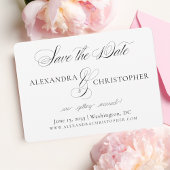 Klassieke Ampersand Save the Dates Kaart