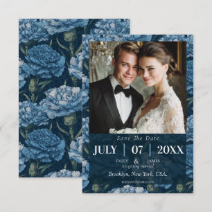 Klassieke Anjer Tropische Bruiloft Save The Date